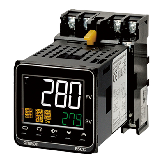 Omron e5cc user manual manual
