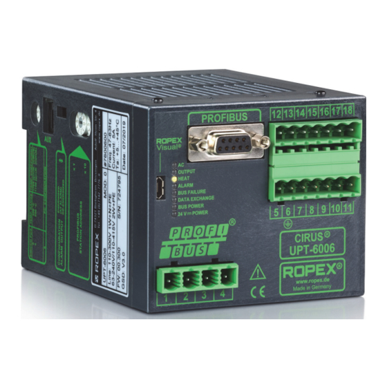 Ropex CIRUS UPT-6006 User Manual