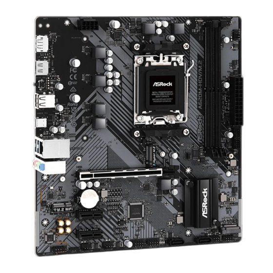 ASROCK A620M-HDV/M.2 Manuals