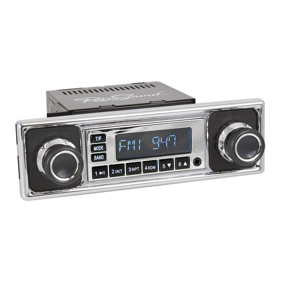 RetroSound Retro Classic RC-900C Owner's Installation Manual