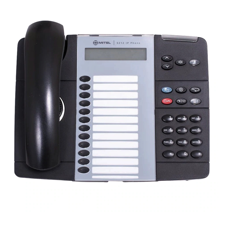 Mitel 5212 User Reference Manual