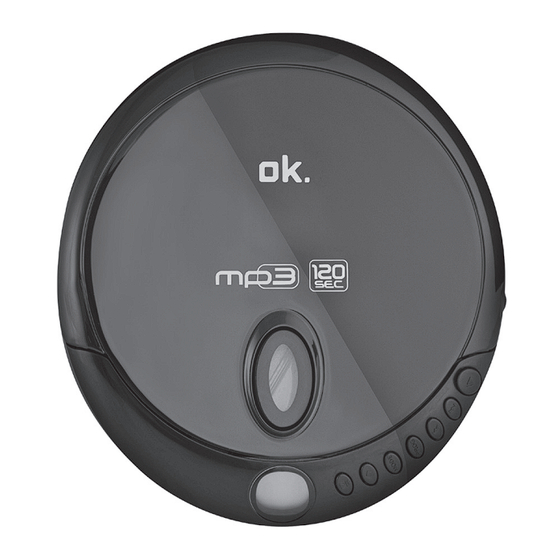 User Manuals: OK. OPC 310-B Portable CD Player