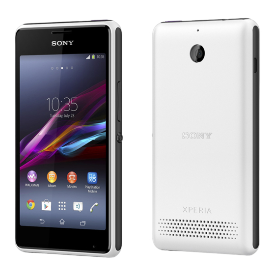 Sony Xperia E1 dual User Manual
