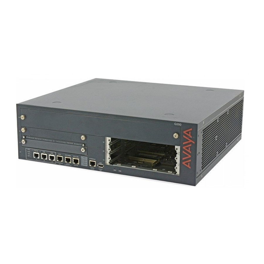 Avaya G350 Installing And Upgrading