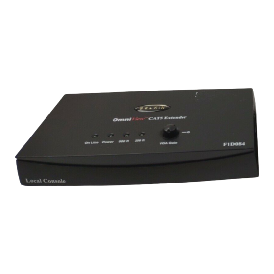 Belkin F1D084 User Manual