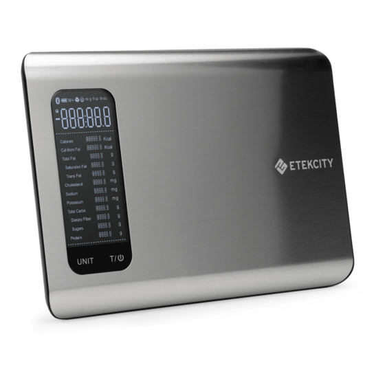 ETEKCITY ESN00 SERIES USER MANUAL Pdf Download ManualsLib