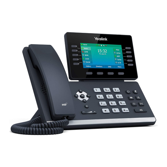 YEALINK PRIME SIPT54W QUICK START MANUAL Pdf Download ManualsLib