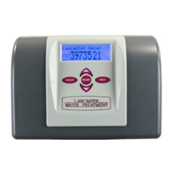 LANCASTER WATER TREATMENT X FACTOR SERIES INSTALLATION, OPERATING AND