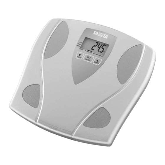 TANITA UM071 INSTRUCTION MANUAL Pdf Download ManualsLib