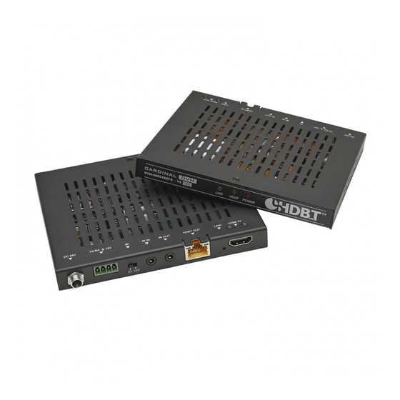 Sommer Cable CARDINAL DVM-HDBT-EX07-T Instructions Manual