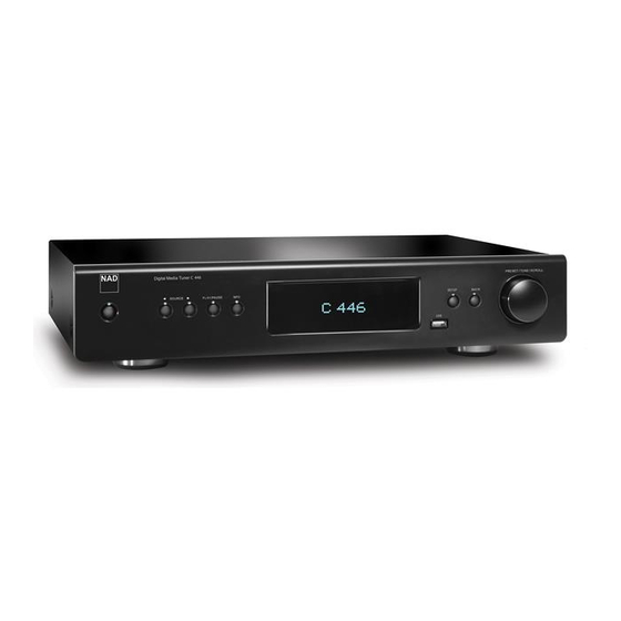 NAD C 446 Quick Start Manual
