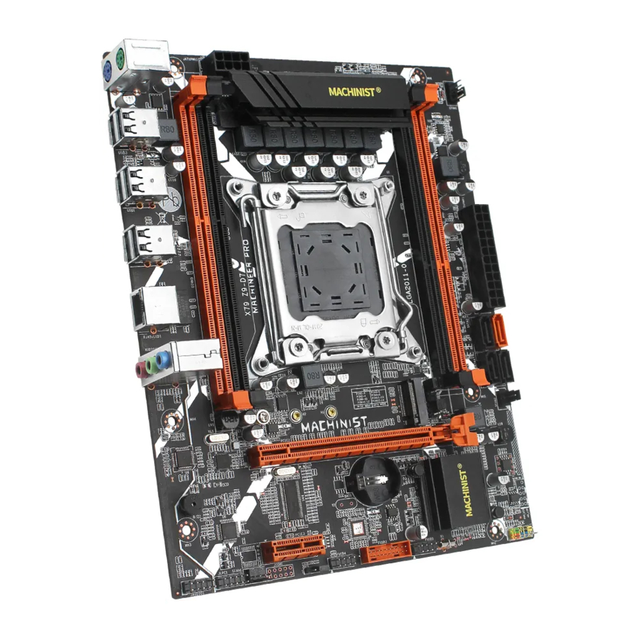 MACHINIST X79-Z9-D7 - X79 Chipset Motherboard Manual | ManualsLib