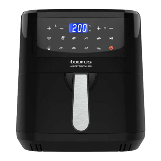 Taurus AIR FRY DIGITAL 360 Instructions For Use Manual