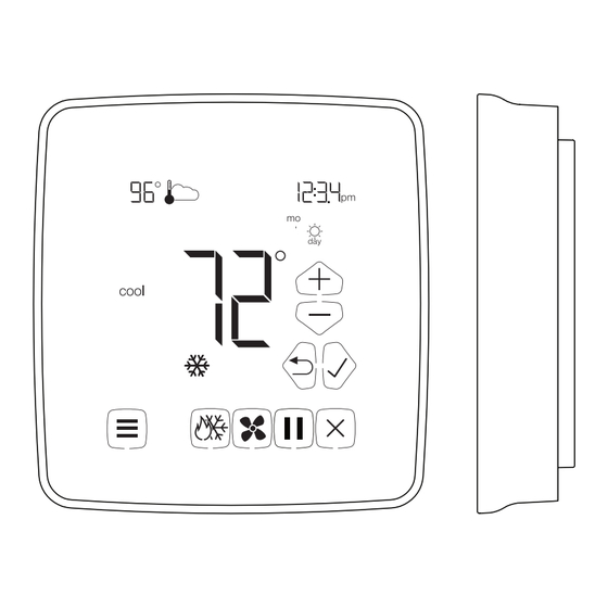 Network Thermostat NetX X7C-IP Series Installation And Programming Manual
