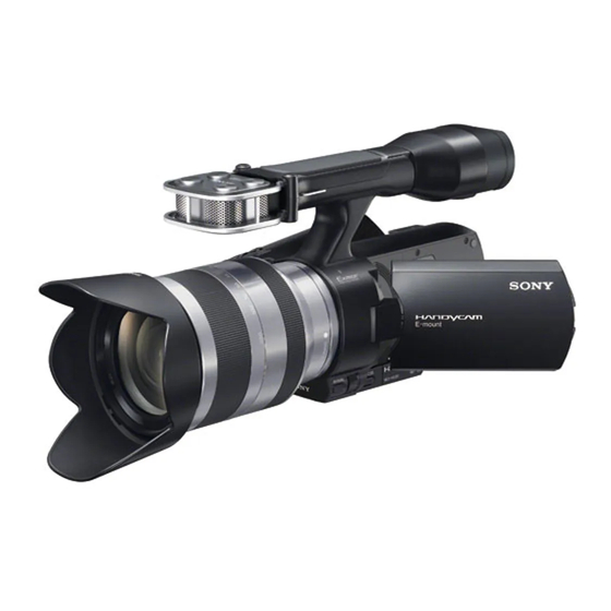 Sony NEX-VG20 User Manual
