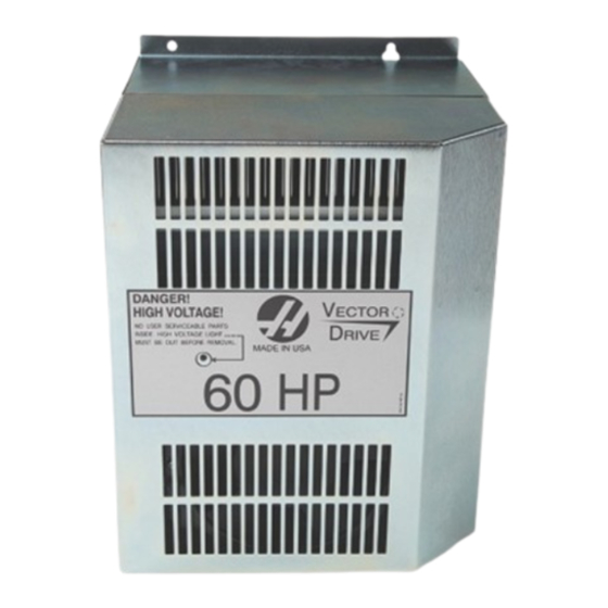 Haas Vector Drive 20HP Troubleshooting Manual