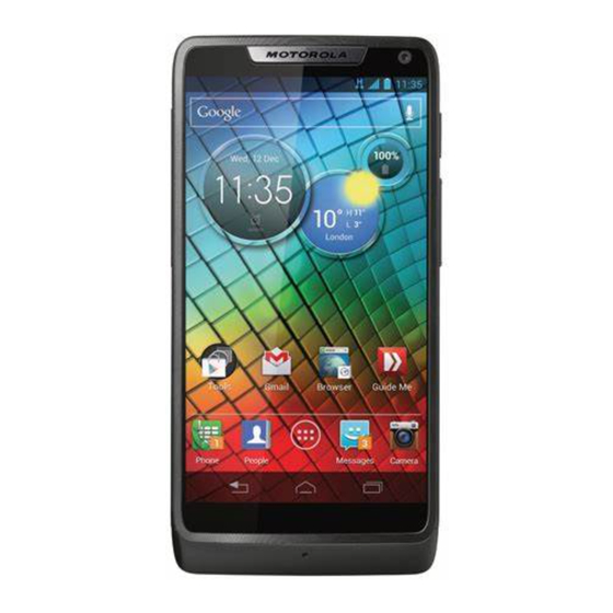 Motorola RAZR i Manual