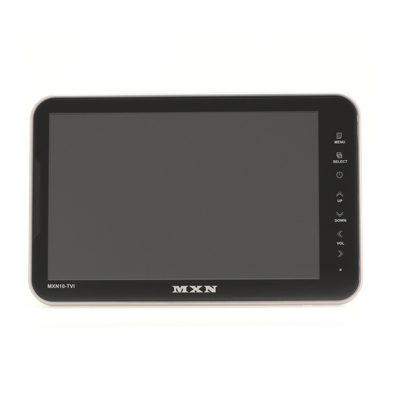 MXN MXN10Q-TVI Owner's Manual