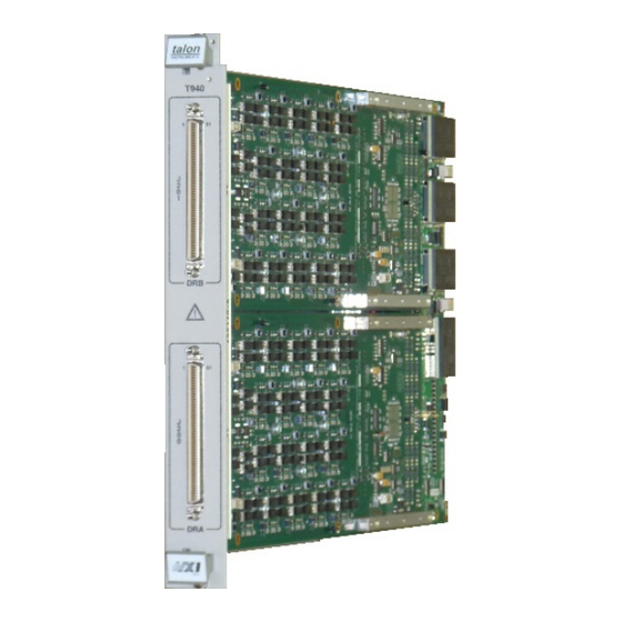 Artison Astronics Talon Instruments T940 64-Channel Digital Resource Module User Manual