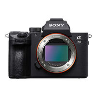 Sony a7 III Help Manual