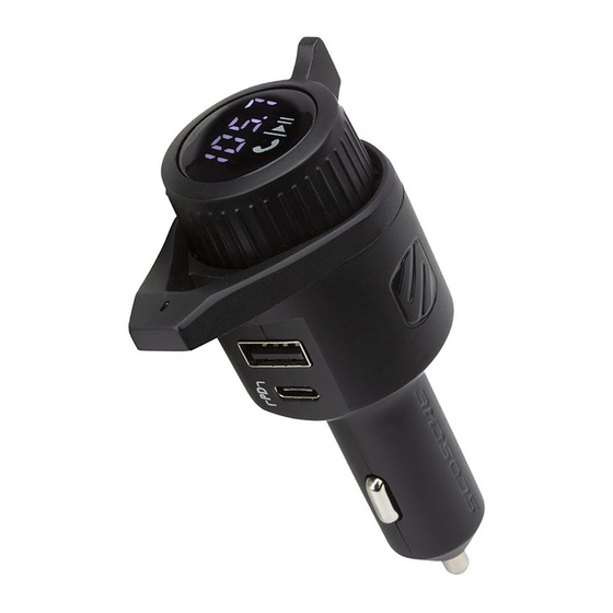 Scosche BTFreq Wireless Bluetooth FM Transmitter With 2 USB