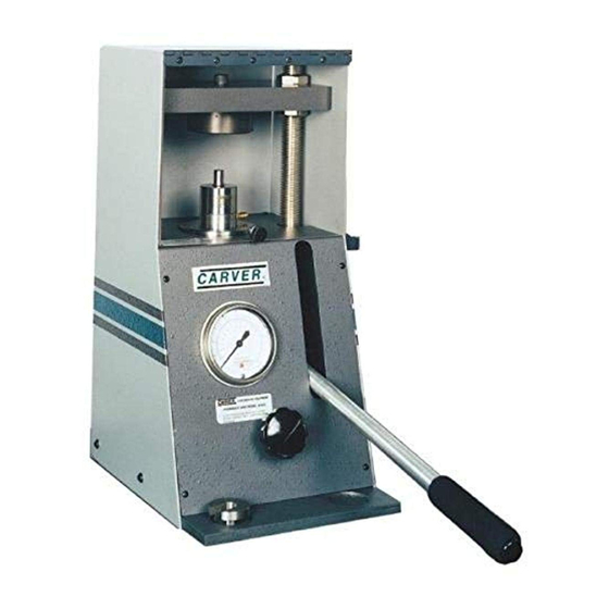 CARVER 4350 OPERATION, INSTALLATION, AND MAINTENANCE MANUAL Pdf