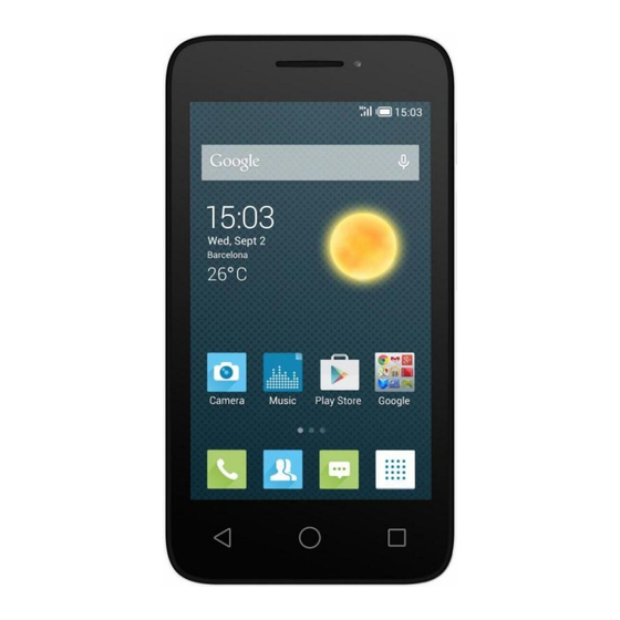 ALCATEL PIXI 3 (4) QUICK START MANUAL Pdf Download | ManualsLib