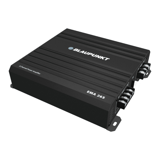 BLAUPUNKT EMA 265 OPERATING AND INSTALLATION INSTRUCTIONS Pdf Download