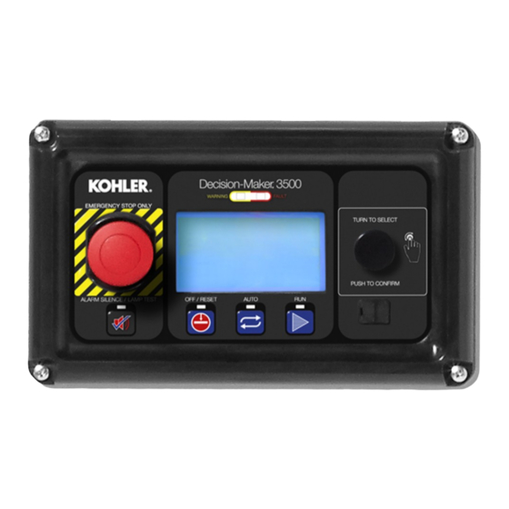 KOHLER DECISION-MAKER 3500 INSTALLATION INSTRUCTIONS Pdf Download