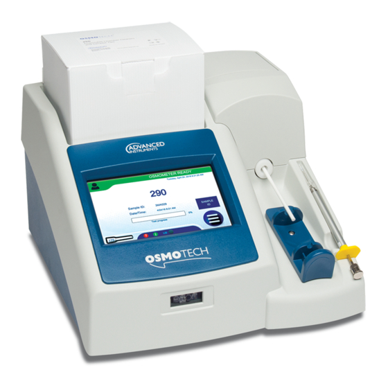 ADVANCED INSTRUMENTS OSMOTECH USER MANUAL Pdf Download ManualsLib