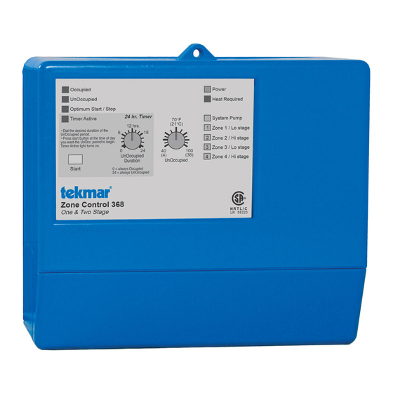 WATTS TEKMAR ZONE CONTROL 368 DATA BROCHURE Pdf Download ManualsLib