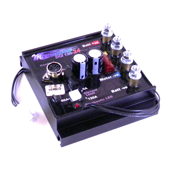 Mtroniks True Torque DCI120-24 Quick Start Manual