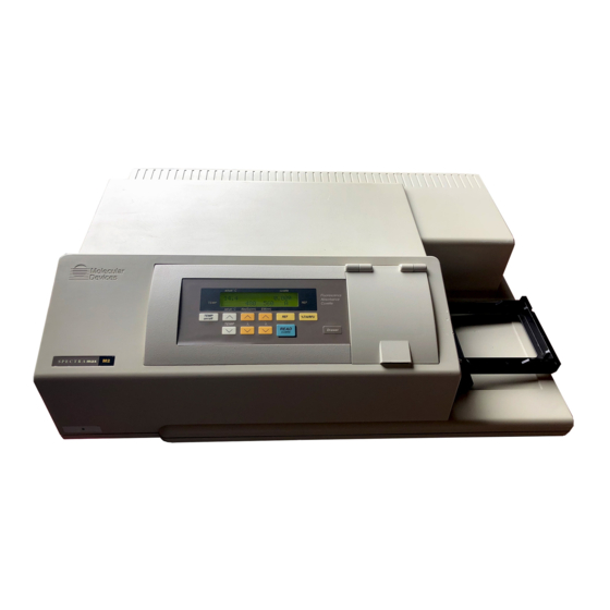 Molecular Devices SpectraMax M2 User Manual