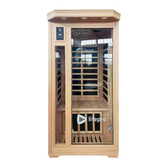User Manuals: Lifepro REJUVACURE Infrared Sauna