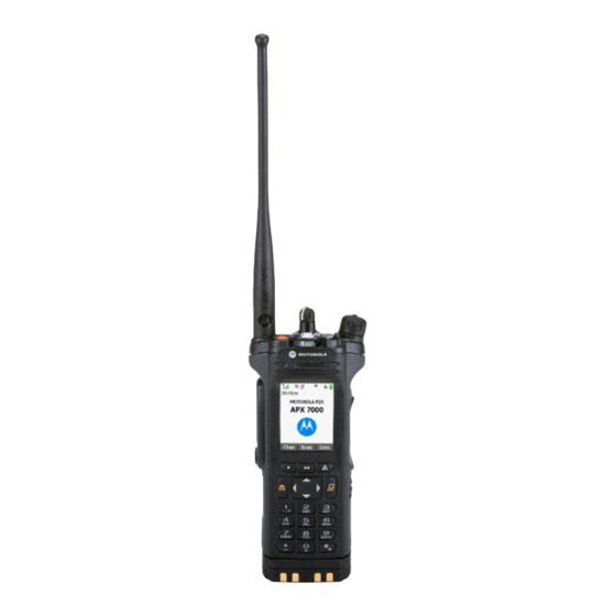 Motorola solutions APX 7000 User Manual