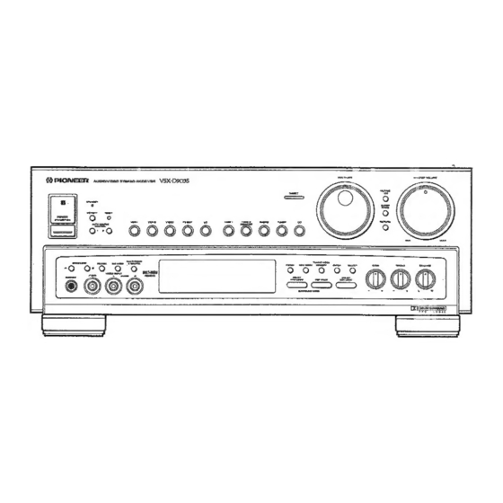 Pioneer VSX-D903S Manuals