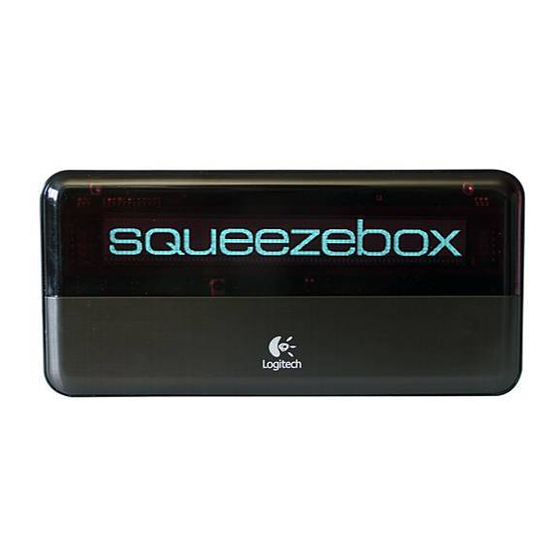 Logitech Squeezebox Owner's Manual