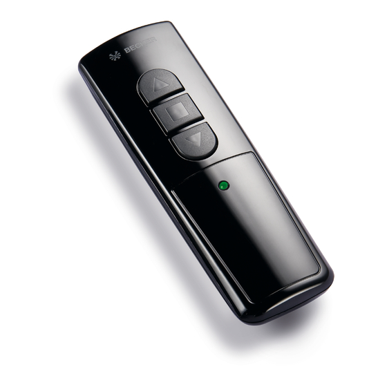 Becker EasyControl EC541A-II Manual