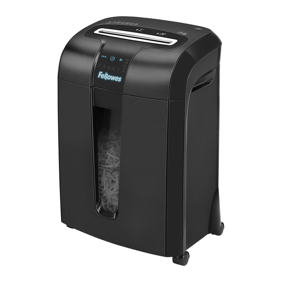 Fellowes Powershred 73Ci Instructions Manual