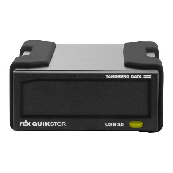 Overland Tandberg RDX QuikStor Quick Start