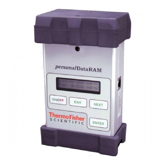 Thermo Scientific personalDATARAM pDR-1000AN Manuals