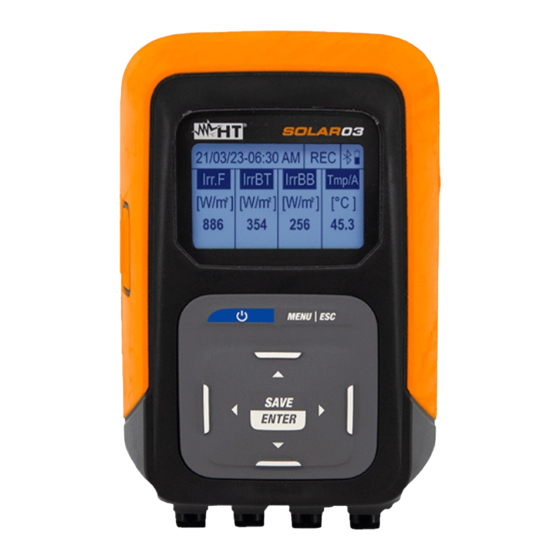 HT Instruments SOLAR03 User Manual