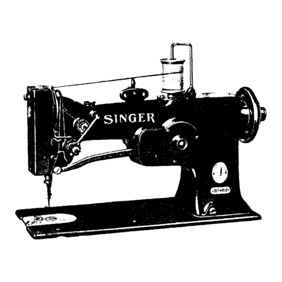 Singer 107W102 Instructions For Using And Adjusting
