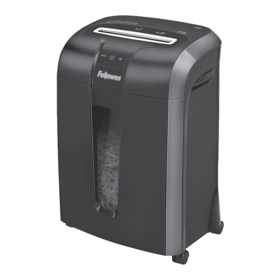 Fellowes POWERSHRED 73Ci Instructions
