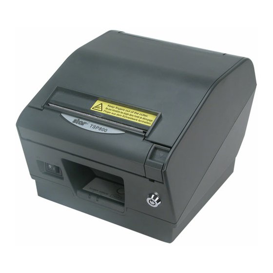 Star Micronics TSP800 series Technical Manual