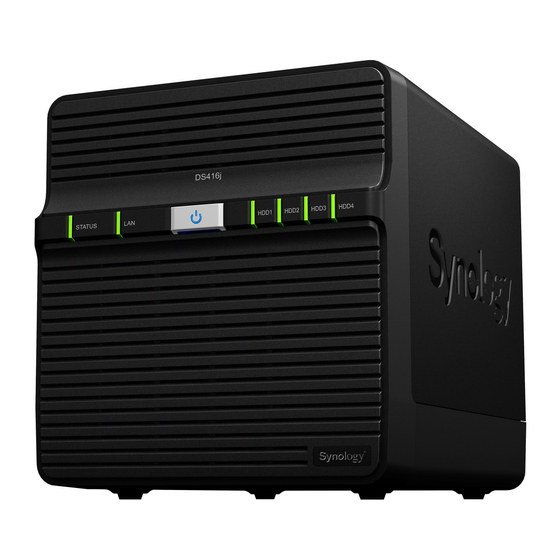 Synology diskstation DS416J Quick Installation Manual