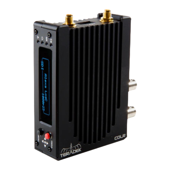 Teradek COLR Operation Manual