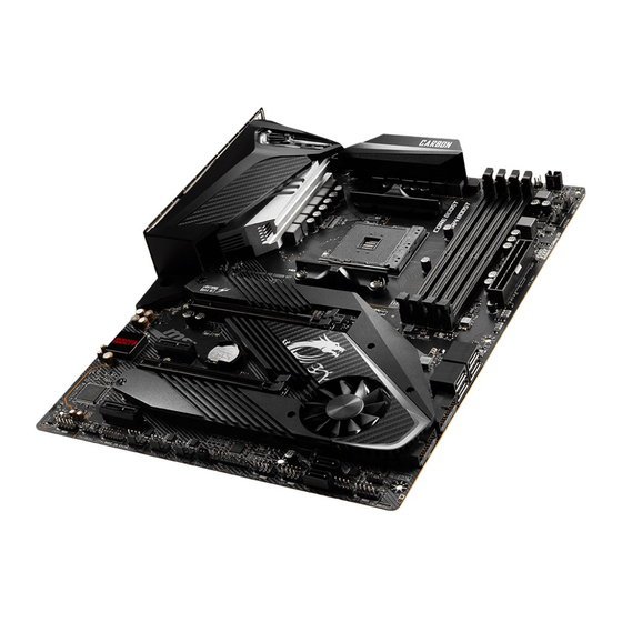 MSI MPG X570 GAMING PRO CARBON
WIFI Quick Start Manual
