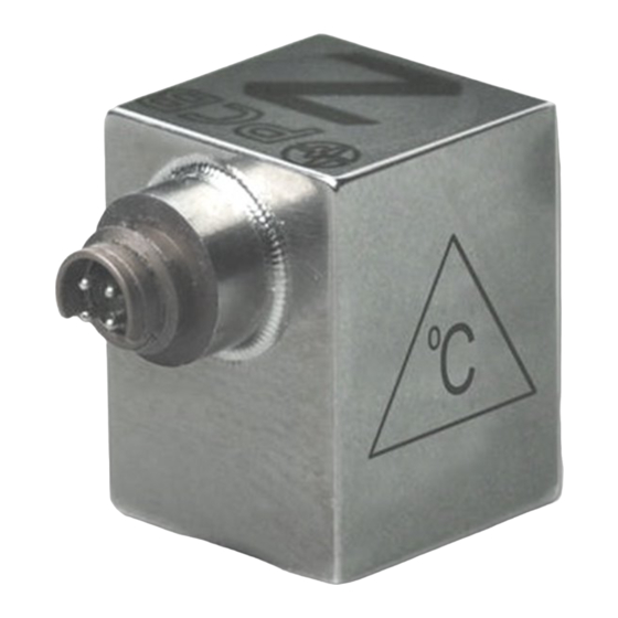 PCB Piezotronics Triaxial ICP 339A31/NC Installation And Operating Manual