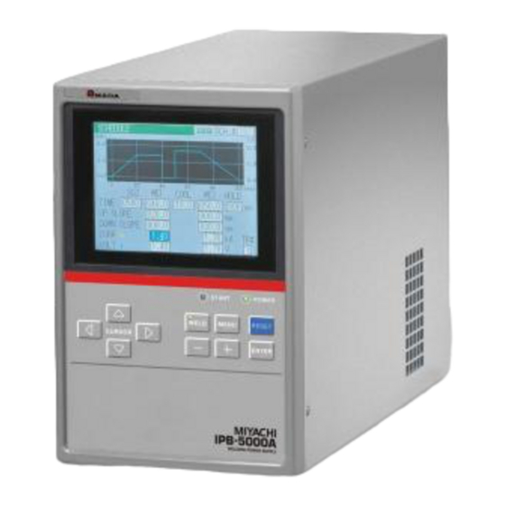 Miyachi IPB-5000A Operation Manual